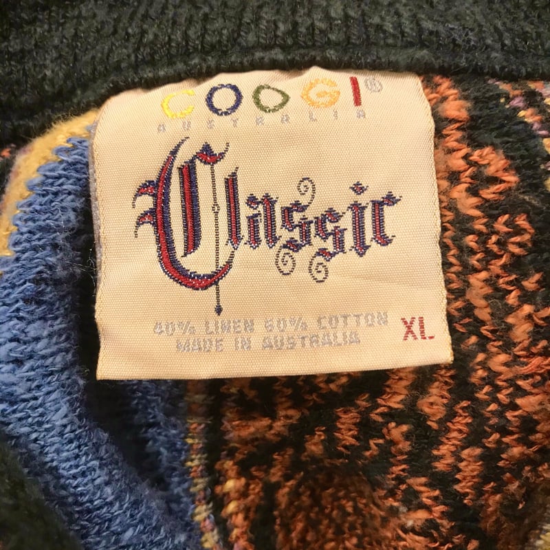 COOGI CLASSIC 3Dニット クルーネックセーター マルチカラー クージー