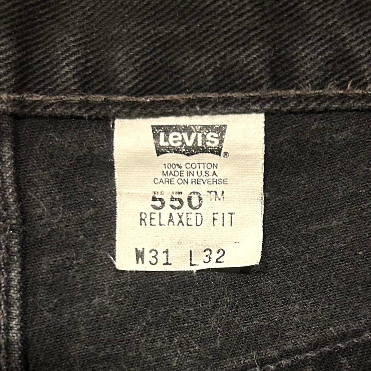 00s Levi's 550 0260 リーバイス ブラックデニムパンツ 31×31 00s Levi's 550 0260 リーバイス ブラックデニムパンツ 31×31