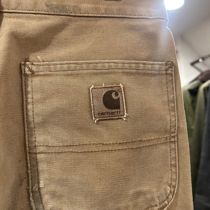 セール‼️Carhartt ダックペインターパンツ 裏地フランネル ペンキ飛び 00s メキシコ製 carharttカーハート ペンキ飛び ダック地