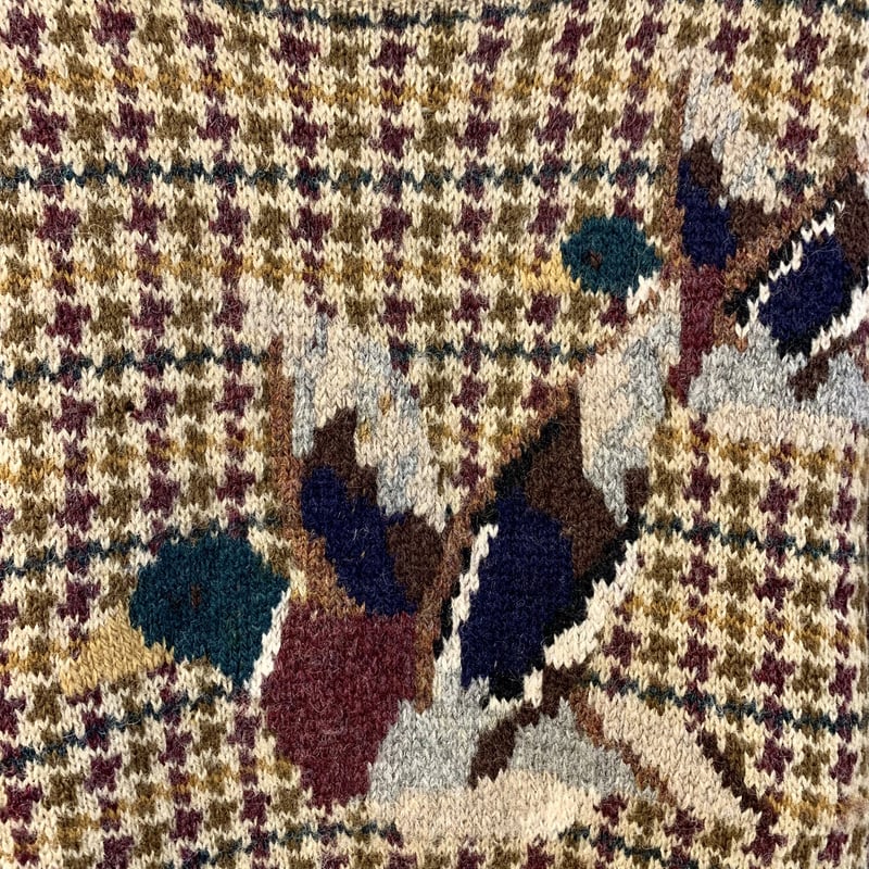 Ralph Lauren Bergdorf Goodman 千鳥格子柄 ウールニット ラルフ Ralph Lauren Bergdorf Goodman 千鳥格子柄 ウールニット ラルフ