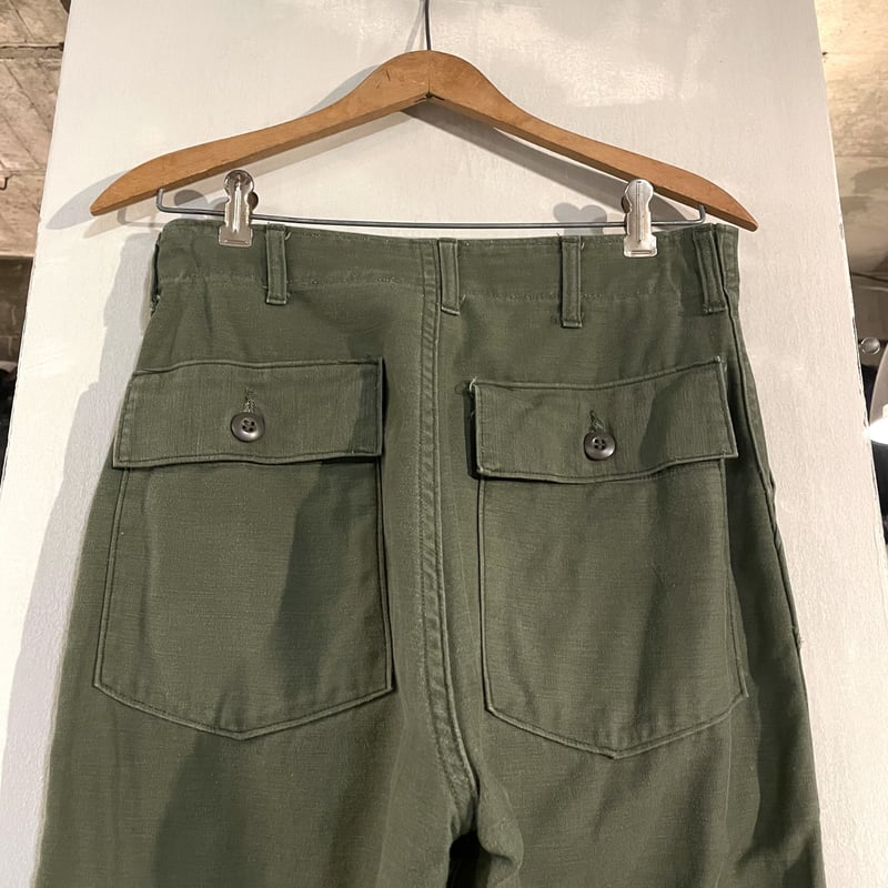70s US ARMY ベイカーパンツ 29×29 ミリタリーパンツ OG 107 COTTO...