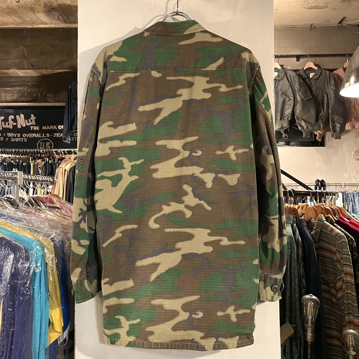 70s USMC BDUジャケット ヴィンテージ ERDL迷彩 ステンシル S 70s USMC LC-1 リーフカモ BDUジャケット RDFパターン迷彩 DPSC ミリタ