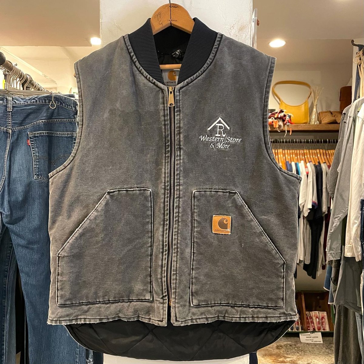 本店は Carhartt カーハート ダックベスト 90s USA製 アメリカ製