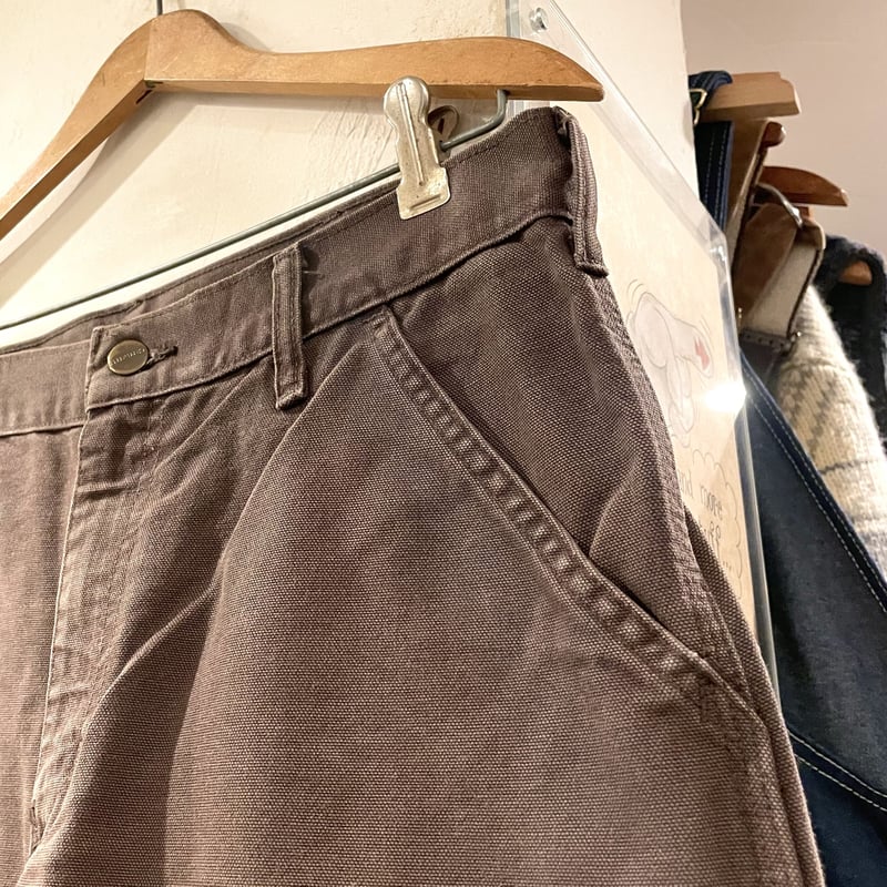 Carhartt ダック地ペインターパンツ ダークブラウン 雰囲気系 Carhartt ダック地ペインターパンツ ダークブラウン 雰囲気系