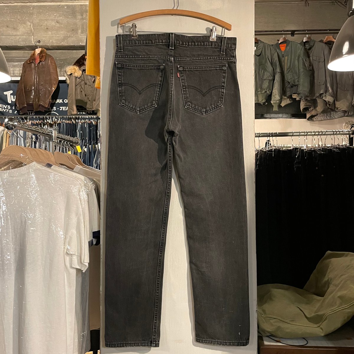 90s USA製 Levi’s 505 ブラックデニム W34 古着 Levi's - 90s リーバイス505 ブラックデニム USA製 34×32の通販