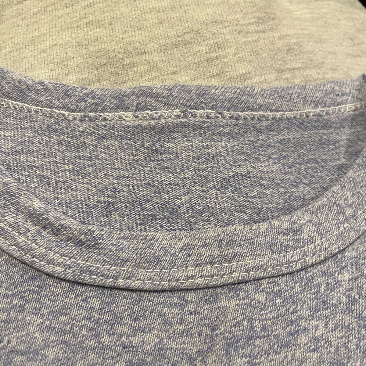 70s～ S/S ヴィンテージTシャツ 染み込み 青霜降り G.V.S.C