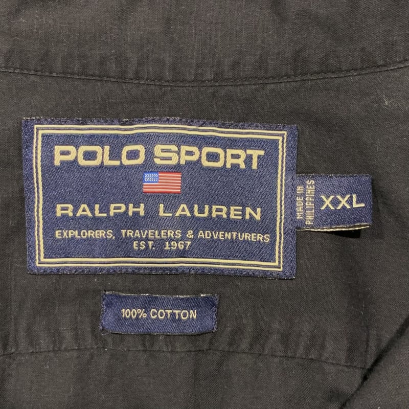 90s POLO SPORT RALPH LAUREN L/S コットンシャツ ポロスポーツ 
