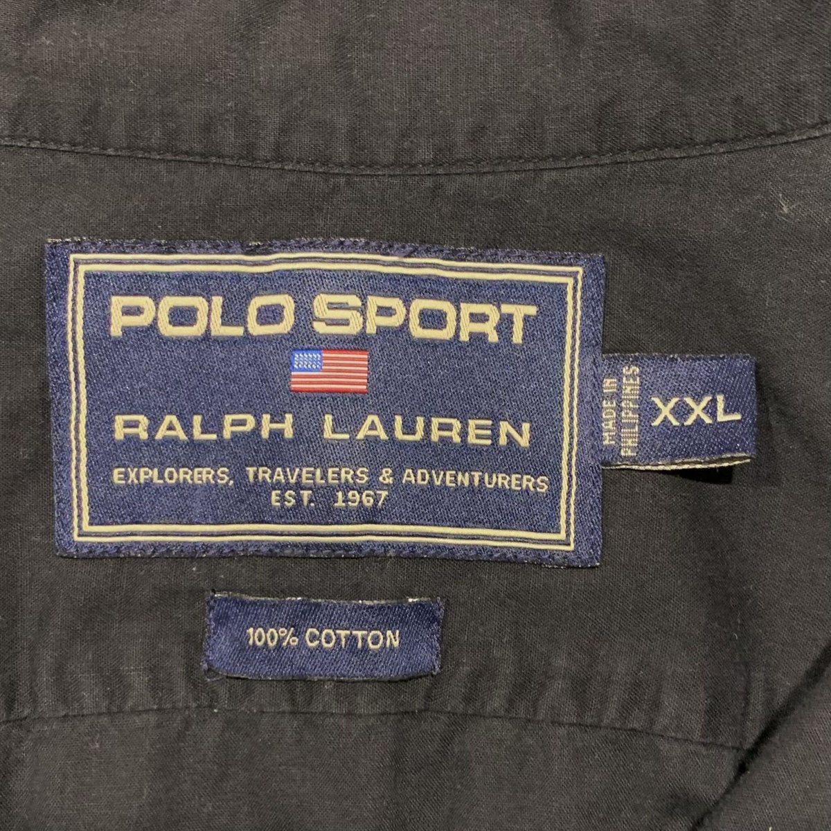 90s POLO SPORT RALPH LAUREN L/S コットンシャツ ポロスポーツ
