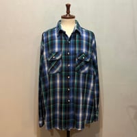 80s　FIVE BROTHER　L/S ネルシャツ　Size 2XL　USA製　コットンシャツ　ファイブブラザー　(S5710)