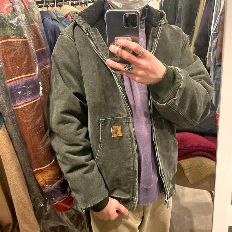 carhartt アクティブジャケット　2XL XXL モスグリーン　mos身幅▶︎75cm