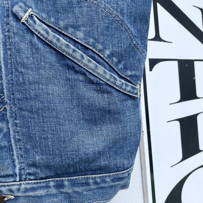 60s Wrangler 11mj デニムジャケット カットオフ バックプリント 60s Wrangler 11mj デニムジャケット カットオフ バックプリント