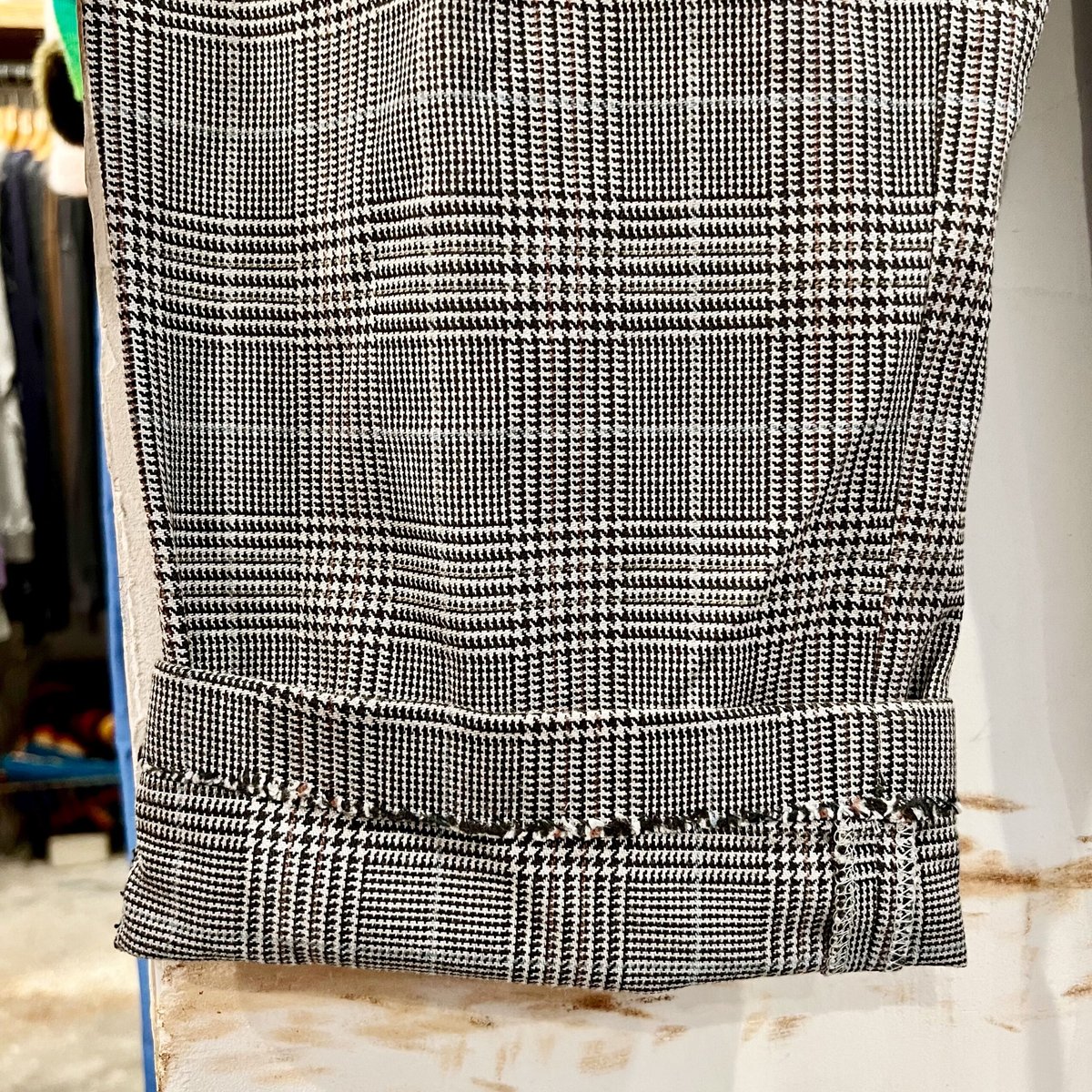 POLO by Ralph Laure グレンチェック 千鳥格子柄 タック入り