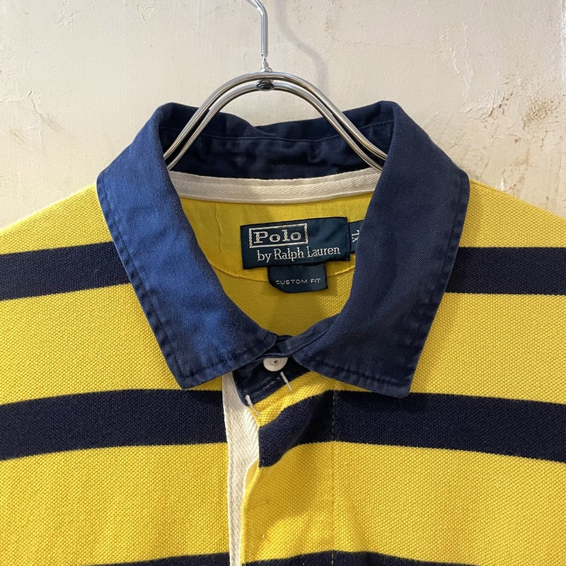 POLO by Ralph Lauren ラガーシャツ 黄×紺 ラグビーシャツ POLO by Ralph Lauren ラガーシャツ 黄×紺 ラグビーシャツ