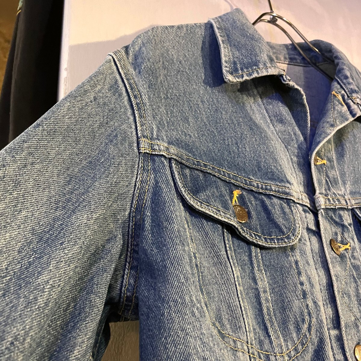 80s Lee 220-J デニムジャケット USA製 Size 42 4ポケ リー (S42 80s Lee 220-J デニムジャケット USA製 Size 42 4ポケ リー (S42
