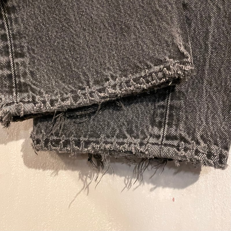 【雰囲気◎】Levi's 96年製 501 USA製 ブラック W38 90s Levi's 501 後染め ブラックデニムパンツ 31×34 USA製 1996