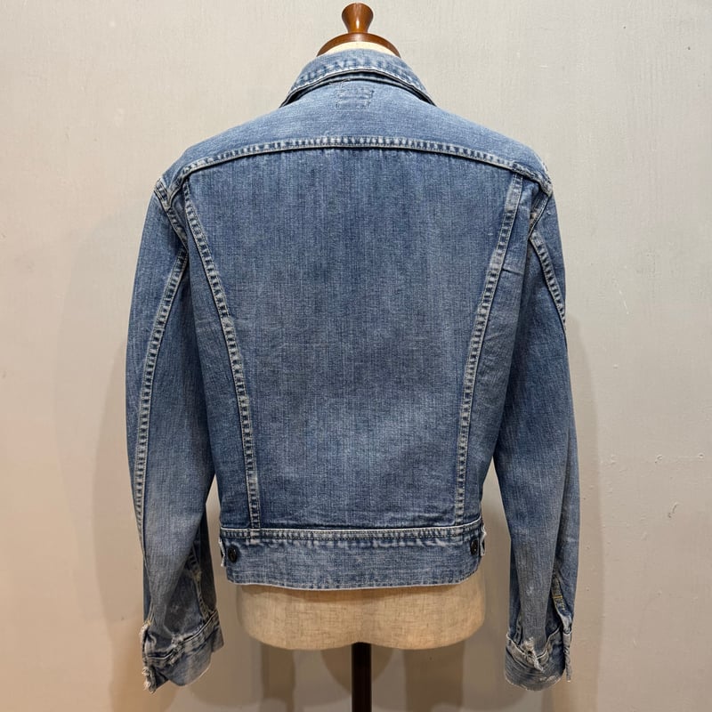ら*ら様 70s Lee 101-j ブリーチ フェード 42 ヴィンテージ 70s Lee 101-J VINTAGE DENIM JACKET USA製 Size 40