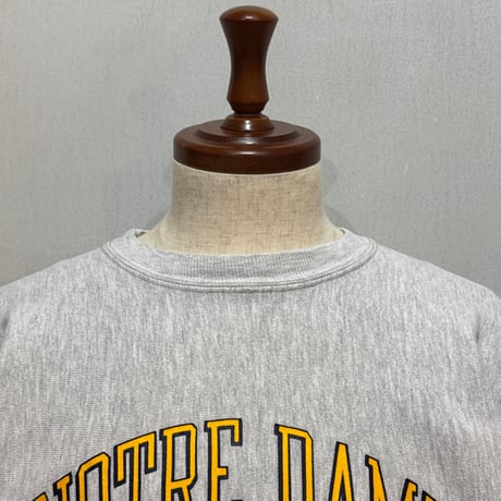 90s　Champion　リバースウィーブ　Reverse Weave　USA製　Size XL　NOTRE DAME　刺繡タグ　チャンピオン　(S5396)