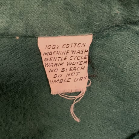 60s～　L.L.Bean　ロングスリーブ　コットンシャツ　筆記体タグ　VINTAGE　エルエルビーン　(S2494)