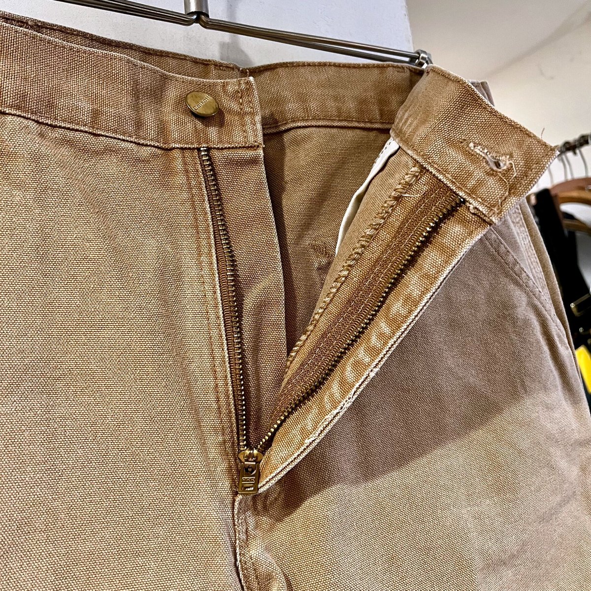 Carhartt ダック地 ペインターパンツ ブラウン ダックパンツ Carhartt ダック地 ペインターパンツ ブラウン ダックパンツ