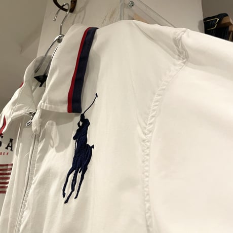 POLO by Ralph Lauren　スウィングトップ　星条旗　ビッグポニー　ホワイト　ラルフローレン　(S1500)