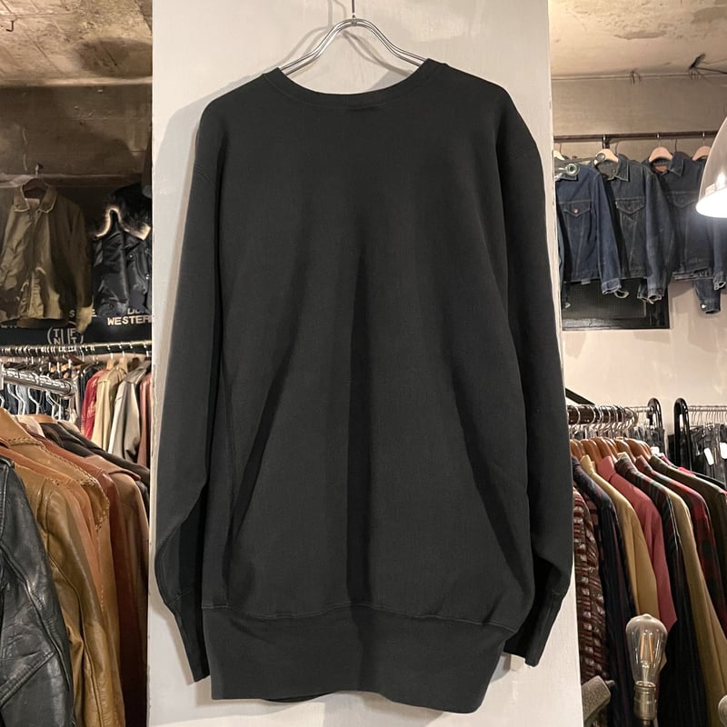 90s ブラック リバースウィーブ reverse weave 両面 90s Champion Reverse Weave Sweatshirt 黒 L チャンピオン