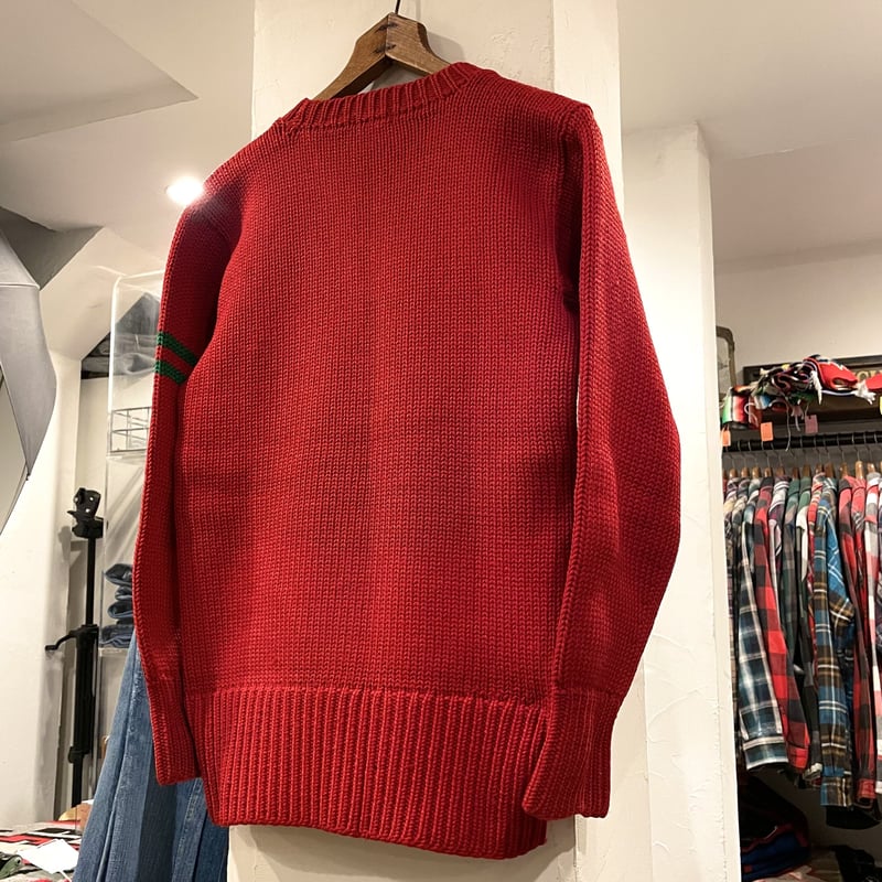 Vintage Lettered Sweater 40s- 赤 ヴィンテージレタードセータ Vintage Lettered Sweater 40s- 赤 ヴィンテージレタードセータ