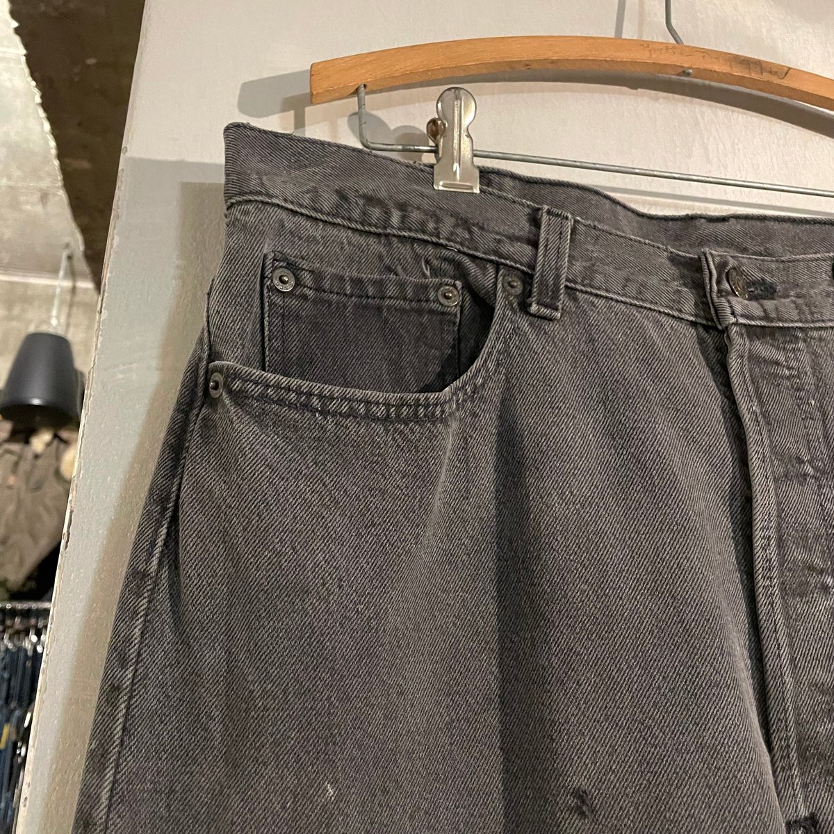90年代 Levi's 501 後染め ブラックデニムパンツ 36×31½ USA製