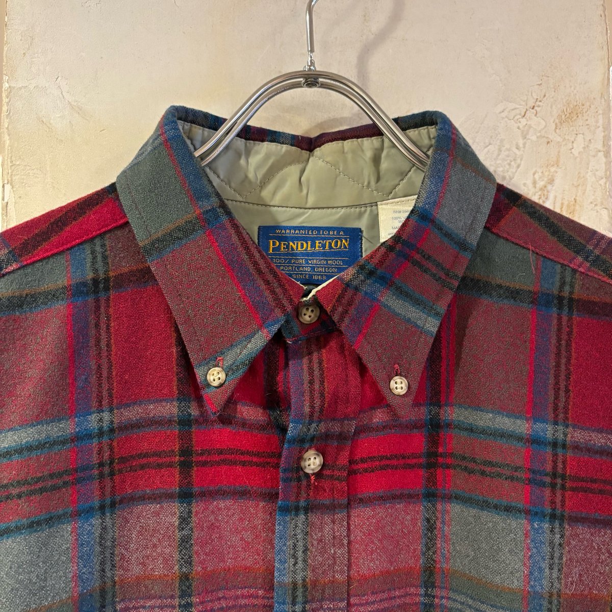 美品【SIR PENDLETON】XXL BDシャツ RRL キャピタル ウール 美品【SIR PENDLETON】XXL BDシャツ RRL キャピタル ウール