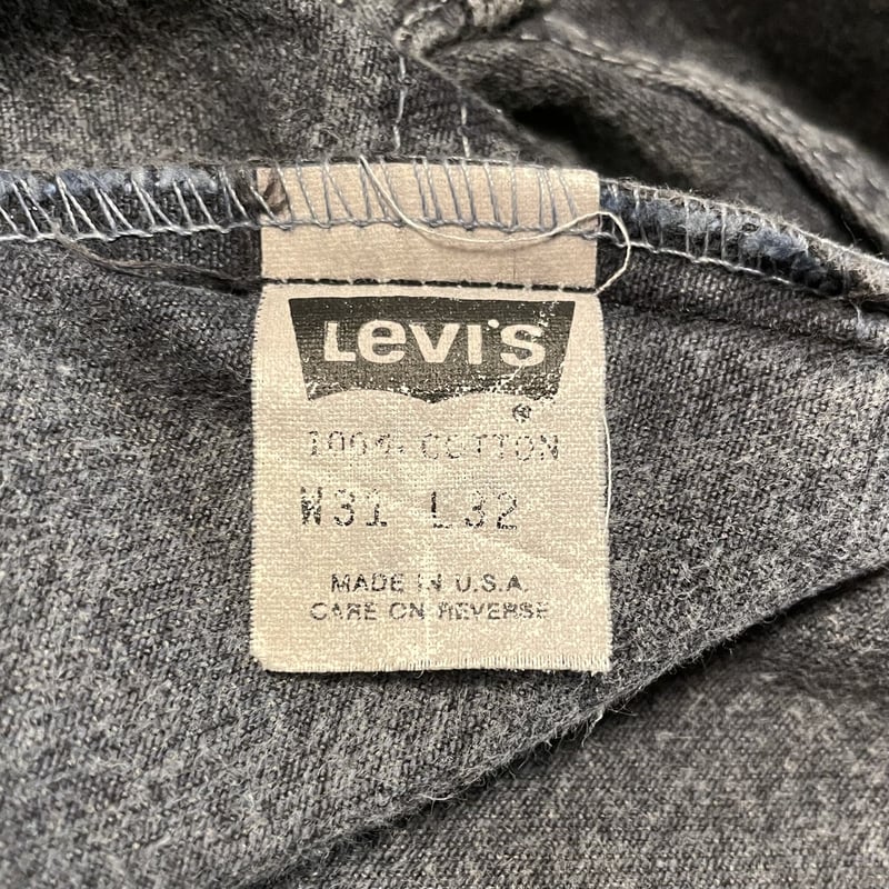 80s Levi's 505 0253 後染め ブラックデニム パンツ 30×30½ USA製...