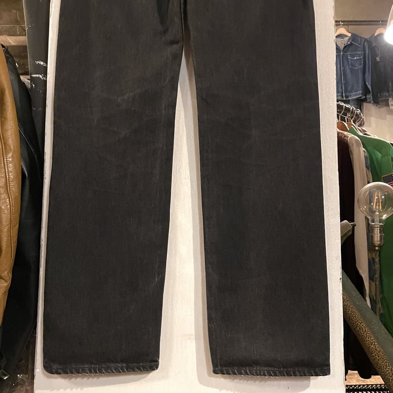 90s Levi's 501 0185 後染め ブラックデニム パンツ USA製 32×34 90s Levi's 501 0185 後染め ブラックデニム パンツ USA製 32×34