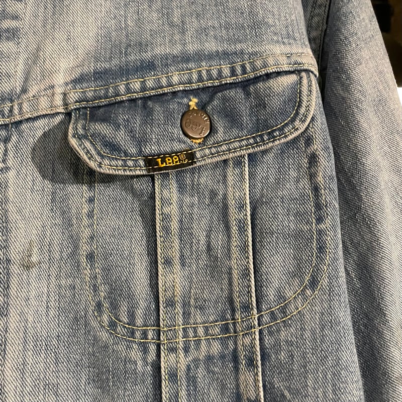 70s Lee 220-J デニムジャケット USA製 Size 48 リー ビッグサイズ 雰