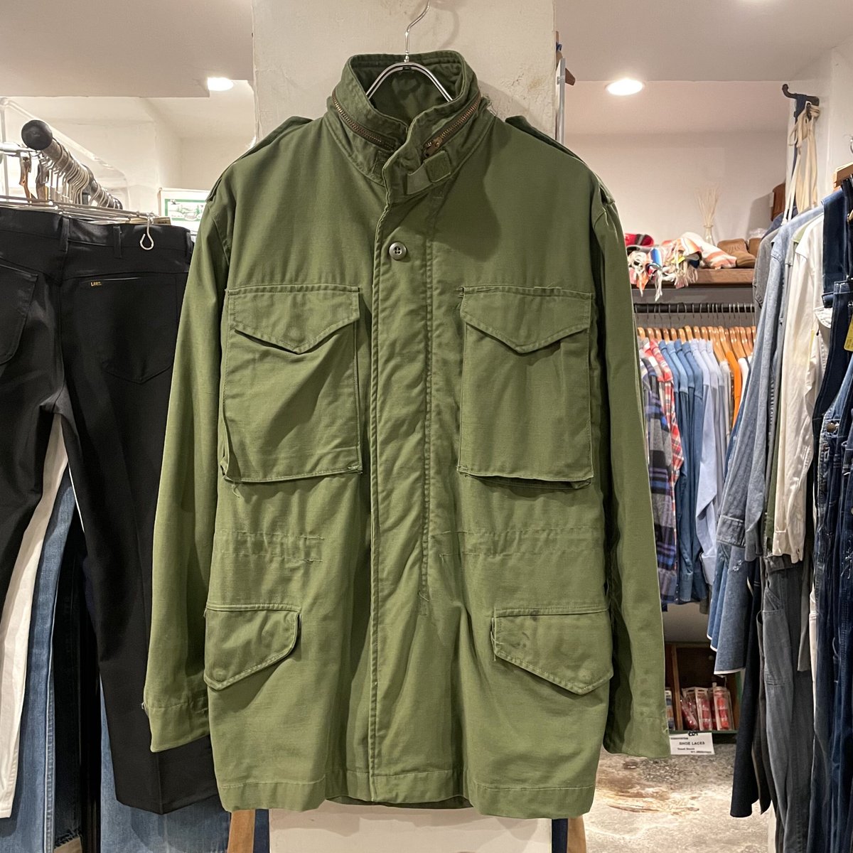 70s US ARMY M-65 Field Jacket 3rdタイプ ブラスジップ M6