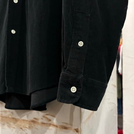 Ralph Lauren　L/S コーデュロイシャツ　CUSTOM FIT　Size XXL　ラルフローレン　ボタンダウンシャツ　ブラック　(S5498)