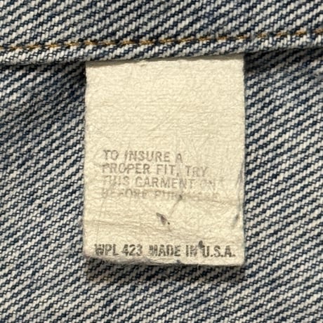 80s　Levi’s 70506-0216　デニムジャケット　USA製　Size 44　リーバイス　(S5308)