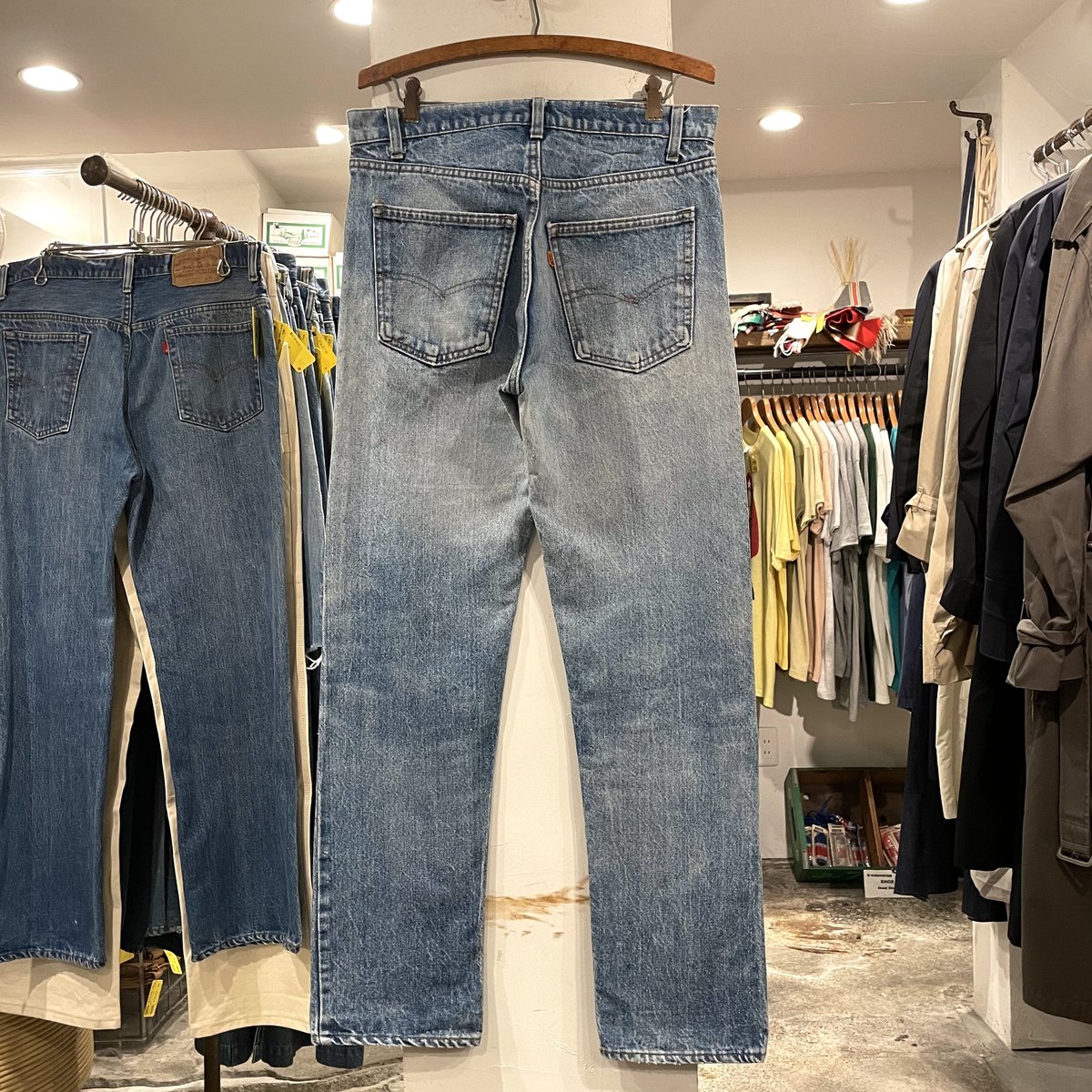 80s/W34 リーバイス 505 USA製 ナイロンフットボタン オレンジタブ 80's】USA製【ビンテージ】【LEVI'S】【リーバイス505】505