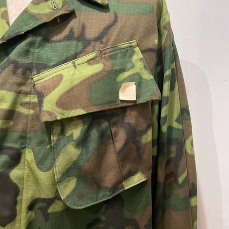 60s　US MILITARY　JUNGLE FATIGUE JACKET　グリーンリーフ　DEAD STOCK　Size S-R　ファティーグジャケット　ERDL迷彩　1968年　(S5728)