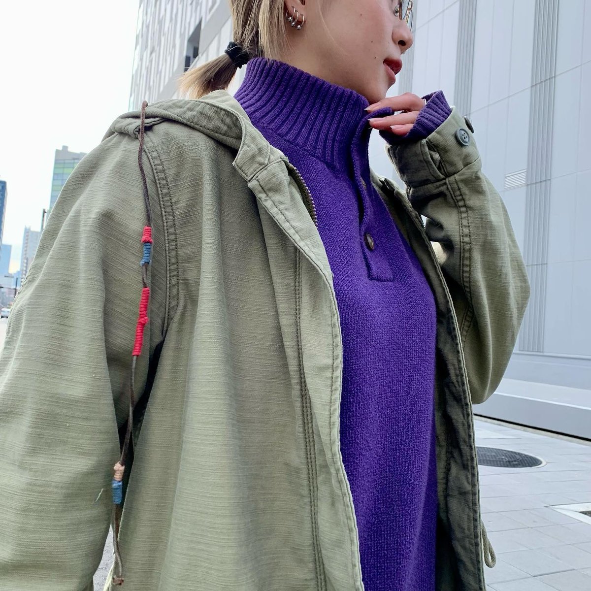 希少90s Ralph Lauren ラルフM-51 デニムモッズコート XL-