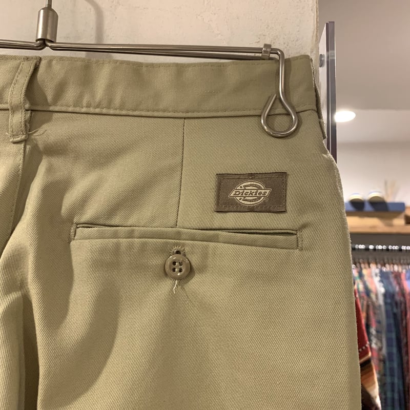 90s Dickies ワークパンツ ディッキーズ ベージュ USA製 DEADSTOCK W