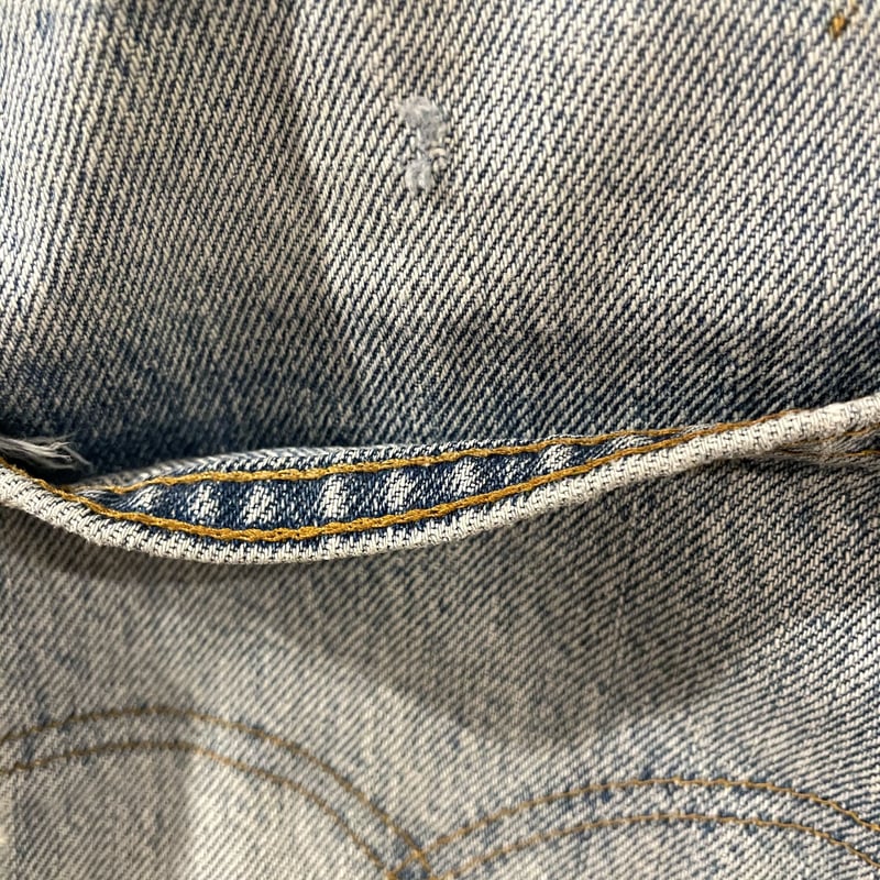 Levi's 501 66チェーン　後期　w32 Levi's 501 66後期 バックポケット裏チェーンステッチ