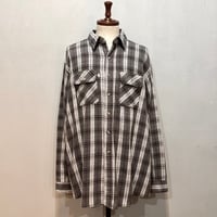 MIGHTY MAC ネルシャツ　黒白　L MIGHTY-MAC ネルシャツ DEAD STOCK 80年代 USA製 マイティーマック