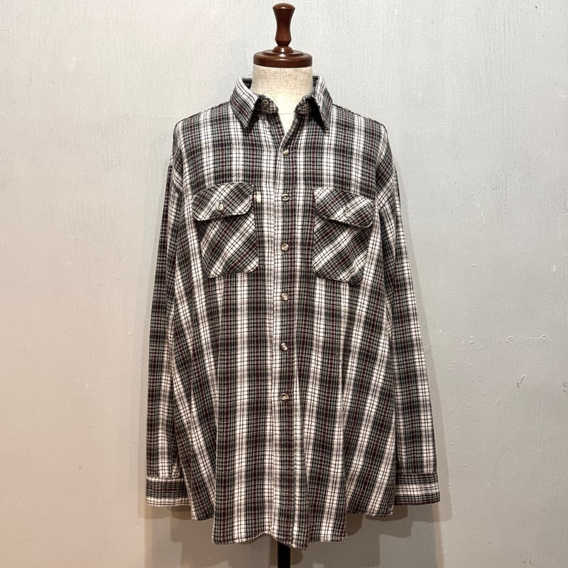80s FIVE BROTHER L/S ネルシャツ Size 2XL ファイブブラザー コッ