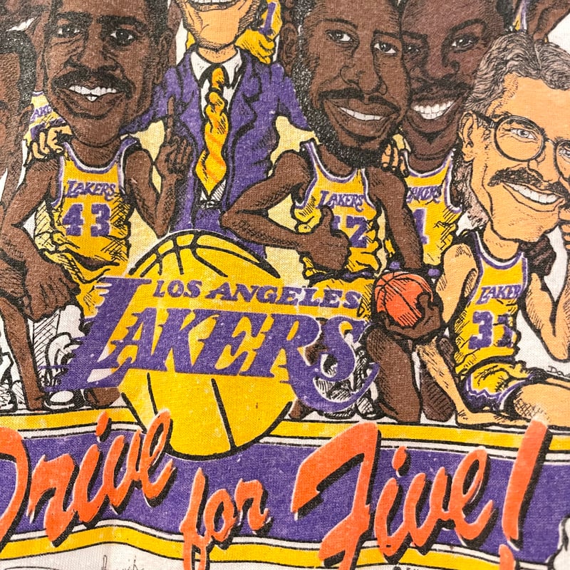 80s LOS ANGELS RAKERS S/S Tシャツ USA製 Size M NBA
