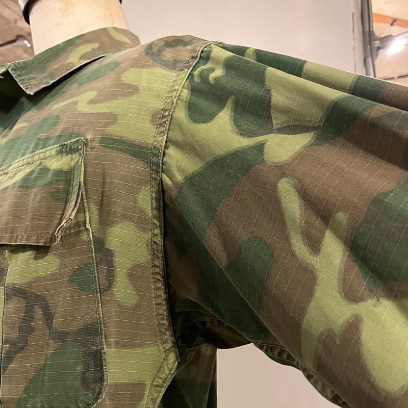 60s US ARMY Jungle Fatigue Jacket グリーンリーフ ファティー...