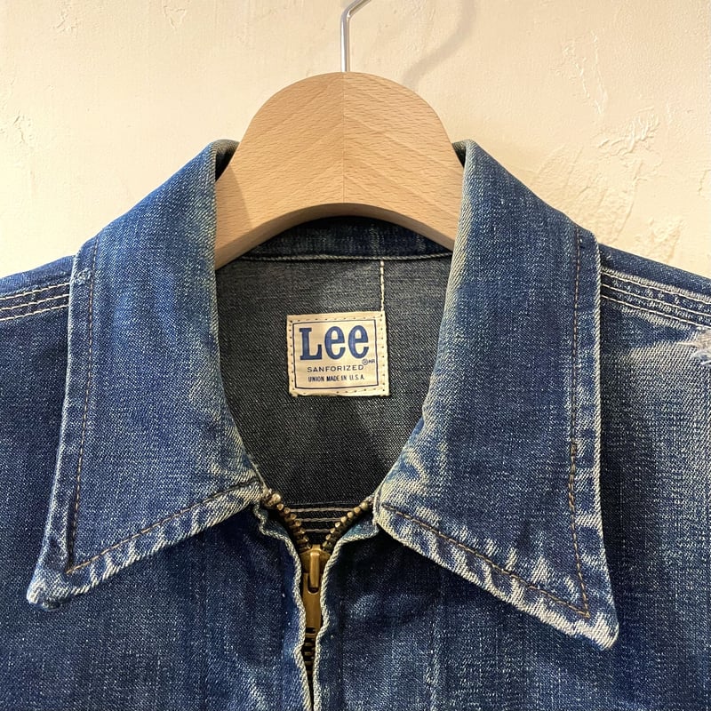 Lee 91-B 70s TALONジップ デニムジャケット 猫目ボタン Lee 91-B 70s TALONジップ デニムジャケット 猫目ボタン