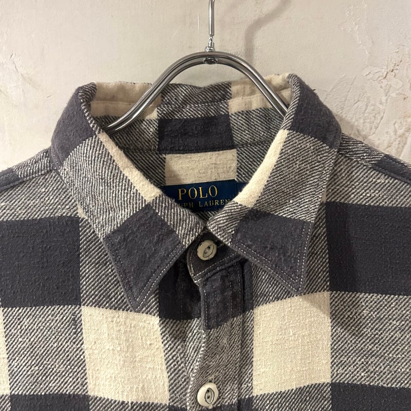 新品タグ付きポロラルフローレンチェックシャツ　ネルシャツLサイズ POLO RALPH LAUREN L/Sチェックネルシャツ ラルフローレン Size