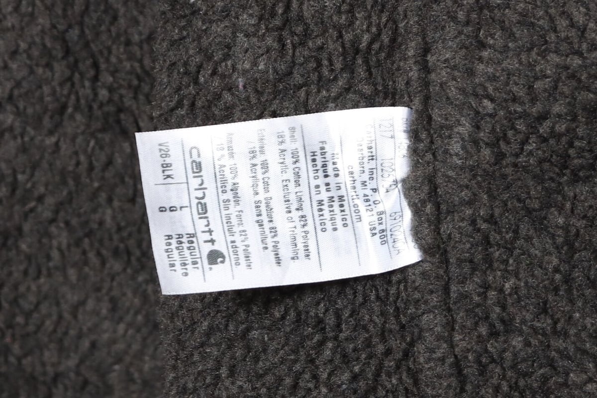 carhartt ダックベスト 黒 ボアライナー Lサイズ カーハート (Y0045