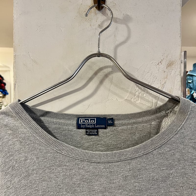 Polo Ralph Lauren グレー トレーナー ワンポイント POLO by Ralph Lauren スウェット ラルフローレン ワンポイント グレー