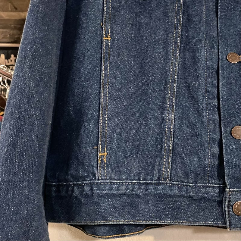 wrangler デニムジャケット 80s usa製 80s Wrangler デニムジャケット サイズ44L USA製 ビッグサイズ 4