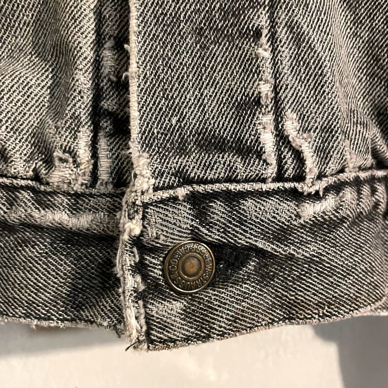 90s Levi's 70417 4858 ブラック デニムジャケット ネルライナー 90s Levi's 70417 4858 ブラック デニムジャケット ネルライナー
