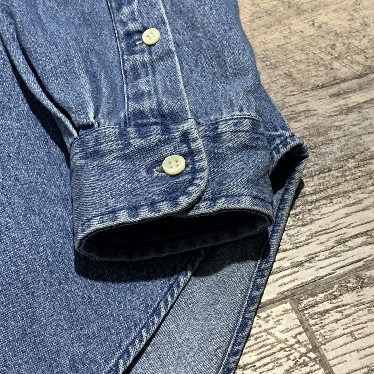 ラルフローレン デニム ダンガリー XS カスタムフィット ボタンダウンシャツ ローレンラルフローレン【タグ付未使用品】ダンガリーデニム